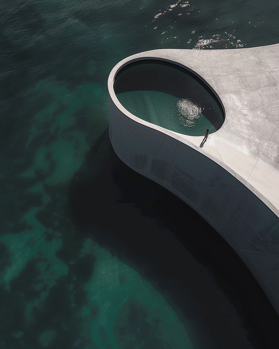Curved ocean pool architecture